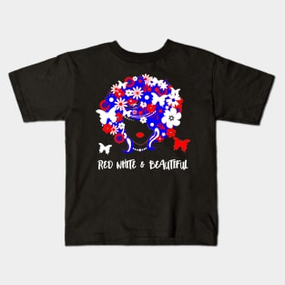 Red White and Beautiful Kids T-Shirt